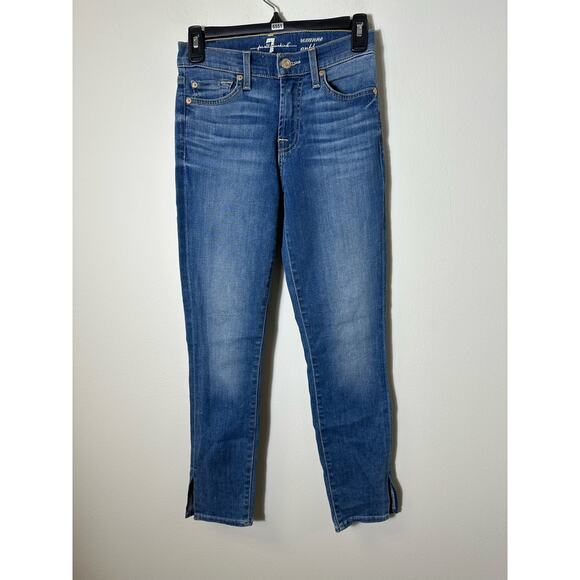 7 For All Mankind Roxanne Ankle Jean Sz 25 - Picture 1 of 3